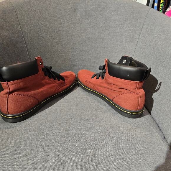 Dr Martens Maelly boots Cherry Red canvas US 10 women - Picture 4 of 10